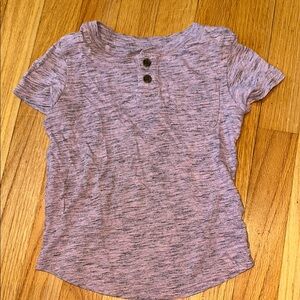 Pink & Grey Short Sleeve Henley Shirt